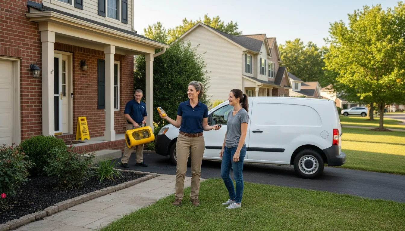 Residential water damage restoration in Houma, LA